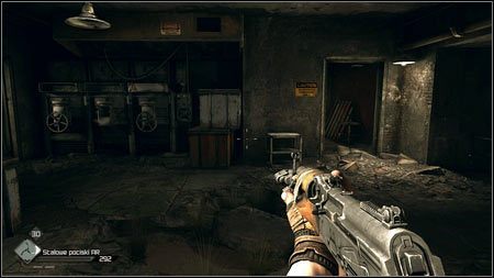 W środku biegnij dalej prosto, uważnie przyglądając się lewej stronie lokacji - Uwolnij kapitana Marshalla (1) | Opis przejścia Rage 1 - Rage - poradnik do gry