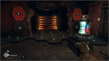 Idąc dalej w prawo, dotrzesz do miejsca blokowanego przez czerwone lasery - Uwolnij kapitana Marshalla (1) | Opis przejścia Rage 1 - Rage - poradnik do gry