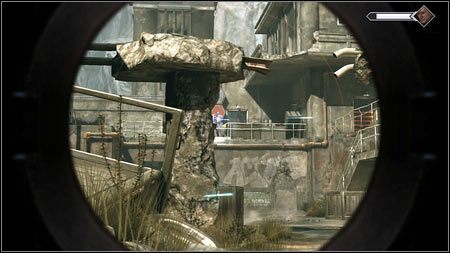 Co jakiś czas z lewej strony jakiś żołnierz będzie zaczynał strzelać do ciebie z ustawionego tam karabinu maszynowego - Uwolnij kapitana Marshalla (2) | Opis przejścia Rage 1 - Rage - poradnik do gry