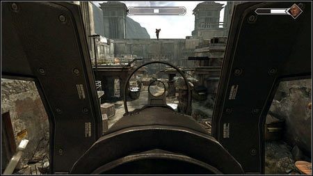 Staraj się zestrzeliwać przeciwników zanim jeszcze wylądują i uważaj aby nie przegrać broni, bo będzie wtedy przez jakiś czas bezużyteczna - Uwolnij kapitana Marshalla (2) | Opis przejścia Rage 1 - Rage - poradnik do gry