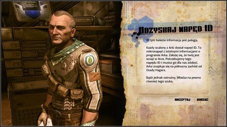 Po uwolnieniu kapitan Marshall poprosi cię o odzyskanie napędu ID, który został w twojej Arce - Odzyskaj napęd ID | Opis przejścia Rage 1 - Rage - poradnik do gry