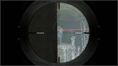 Przekradnij się wtedy obok czerwonego laser, wyciągnij karabin snajperski i wyeliminuj wroga - Zaginione dane badawcze | Opis przejścia Rage 1 - Rage - poradnik do gry