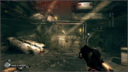 Na drugim końcu garażu, pojawi się ciężko opancerzony żołnierz - Skarbiec Gadżeciarzy | Opis przejścia Rage 1 - Rage - poradnik do gry