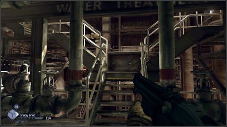 Z drugiej strony pomieszczenia są schody, które zaprowadzą cię na górę - Cena potęgi (1) | Opis przejścia Rage 1 - Rage - poradnik do gry