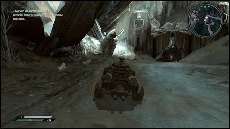 Obok bramy natkniesz się na oddział mutantów, których możesz przejechać - Napad na most Władzy | Opis przejścia Rage 1 - Rage - poradnik do gry