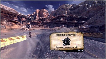 Jedź po prostu cały czas prosto oraz pamiętaj o używaniu dopalacza, a szybko zakończysz misje - Próba czasu Durara | Zadania Poboczne w Rage 1 - Rage - poradnik do gry