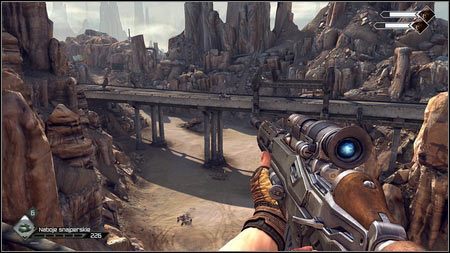 W drugiej fali jeden pojazd pojawi się na dole, a drugi wysadzi kilku pasażerów na zniszczonej autostradzie u góry - Eskorta karawany | Zadania Poboczne w Rage 1 - Rage - poradnik do gry