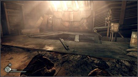 Korytarz po drugiej stronie zaprowadzi cię do pokoju z dziurą w posadzce - Opuszczona gorzelnia | Zadania Poboczne w Rage 1 - Rage - poradnik do gry