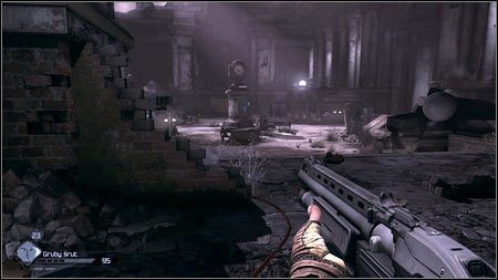 Kawałek dalej czeka cię dłuższa strzelanina na dziedzińcu - Nakaz eksmisji | Zadania Poboczne w Rage 1 - Rage - poradnik do gry