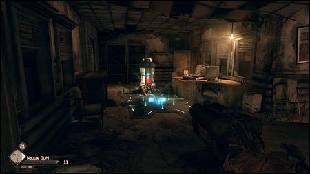 Korytarz zaprowadzi cię do pokoju, gdzie będzie czekało na ciebie dwóch żołnierzy z tarczami - Pomoc poszukiwana | Zadania Poboczne w Rage 1 - Rage - poradnik do gry