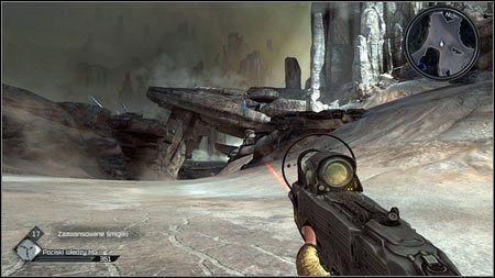 Jadąc z Podziemnego Miasta w kierunku elektrowni zatrzymaj się przed przejazdem pod wysokimi skałami i zawróć - Wschodnie Pustkowia | Skoki samochodowe w Rage 1 - Rage - poradnik do gry