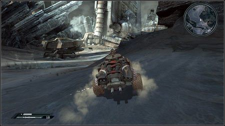 Kolejny raz pojedź w stronę elektrowni - Wschodnie Pustkowia | Skoki samochodowe w Rage 1 - Rage - poradnik do gry