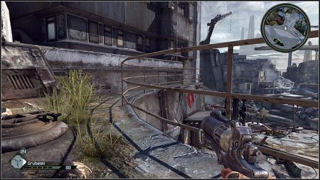 Nad wyjściem z Warsztatu Stracony (niedaleko Arki) znajduje się otoczony barierką chodnik - Pustkowia (2) | Karty kolekcjonerskie w Rage 1 - Rage - poradnik do gry