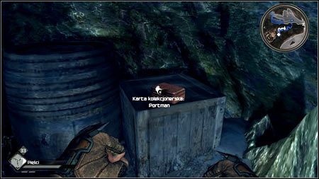 Poszukiwany przedmiot leży na skrzyni przy prawej ścianie jaskini - Wschodnie Pustkowia | Karty kolekcjonerskie w Rage 1 - Rage - poradnik do gry