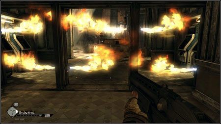 W Skarbcu Gadżeciarzy dojdziesz do momentu, w którym wyłączysz wydobywające się z rur płomienie - Wschodnie Pustkowia | Karty kolekcjonerskie w Rage 1 - Rage - poradnik do gry