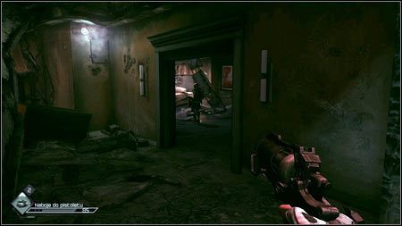 Po opuszczeniu Rzeźni zakradnij się za pobliskiego przeciwnika, zabij go, a następnie pozbądź się bandytów z lewej - Wolfenstein 3D | Sekretne pokoje w Rage 1 - Rage - poradnik do gry