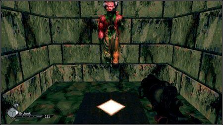Wejdź do pomieszczenia za nimi, przeskakując stojące w wejściu kartony i stań na platformie z świecącym rombem - Doom | Sekretne pokoje w Rage 1 - Rage - poradnik do gry