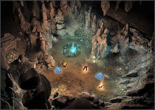 Jeśli chcemy, możemy zajrzeć do jaskini. - 2 misja - Groza symetrii | Kampania Inferno w Might & Magic Heroes VI - Might & Magic: Heroes VI - poradnik do gry