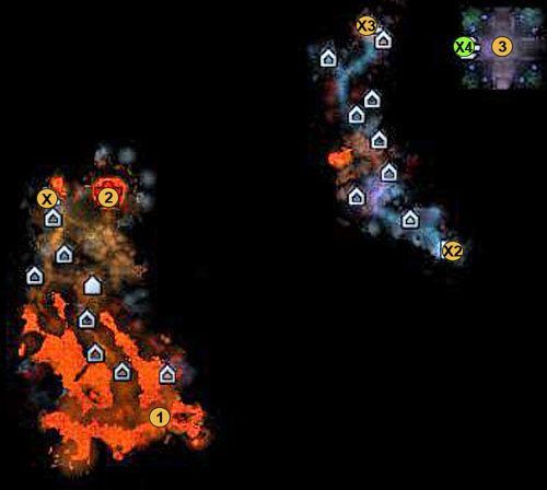 1 - lokacja startowa - 4 misja - mapy | Kampania Inferno w Might & Magic Heroes VI - Might & Magic: Heroes VI - poradnik do gry