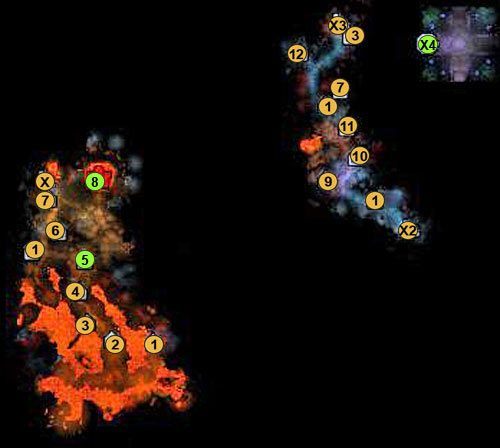 1 - kamień oświecenia (daje bohaterowi 2500 XP - 4 misja - mapy | Kampania Inferno w Might & Magic Heroes VI - Might & Magic: Heroes VI - poradnik do gry