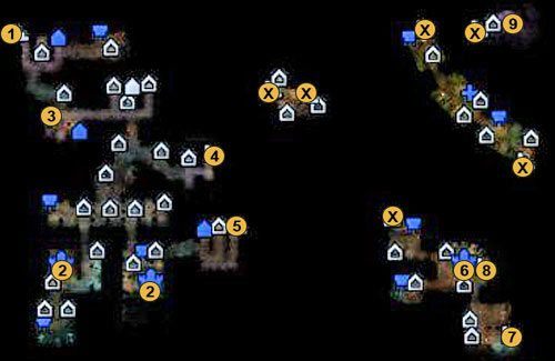 1 - pierwsze zejście z górnego poziomu (patrz mapa ME3) - Epilog krwi - mapy | Epilog w Might & Magic Heroes VI - Might & Magic: Heroes VI - poradnik do gry