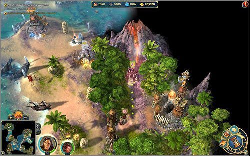 Cyklop najwyraźniej lubi kąpiele w lawie. - 2 misja - Dobry, zły i krewki | Kampania Twierdzy w Might & Magic Heroes VI - Might & Magic: Heroes VI - poradnik do gry