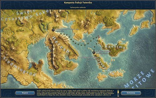 Po pokonaniu Żarłocza bohaterowie wyruszają w głąb krainy. - 3 misja - Barbarzyńska siódemka | Kampania Twierdzy w Might & Magic Heroes VI - Might & Magic: Heroes VI - poradnik do gry