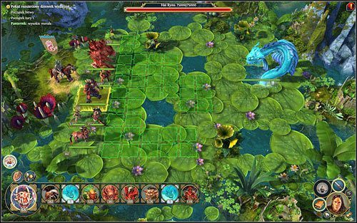 W starciu z bestią musimy zachowywać się bardzo defensywnie. - 3 misja - Barbarzyńska siódemka | Kampania Twierdzy w Might & Magic Heroes VI - Might & Magic: Heroes VI - poradnik do gry