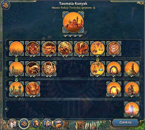 Osiągnięcie takiego wyniku zwykle zajmuje trochę czasu. - Rozwój miasta | Twierdza w Might & Magic Heroes VI - Might & Magic: Heroes VI - poradnik do gry