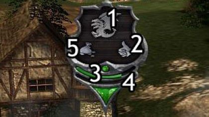 (1) Pieczęć rodu kontrolującego miasto - Pieczęć sojuszu oraz charakterystyka lordów | Informacje ogólne - Gra o tron: Początek - poradnik do gry