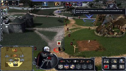 Przemieścimy teraz możnowładcę do miasta na północy, co pozwoli nam rekrutować tam jednostki (podobne zastosowanie ma dziedzic) - Wojna i pokój | Samouczek | Gra o tron Początek - Gra o tron: Początek - poradnik do gry