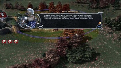 Obok twierdzy znajdziemy lorda Dondarriona - jeśli pokonaliśmy wszystkich wrogów dookoła Siedziby Rodowej wroga, odblokuje się nam dialog kończący rozdział VII - II. Odrodzenie | Rozdział 7- Wojna Pięciu Królów | Gra o tron Początek - Gra o tron: Początek - poradnik do gry