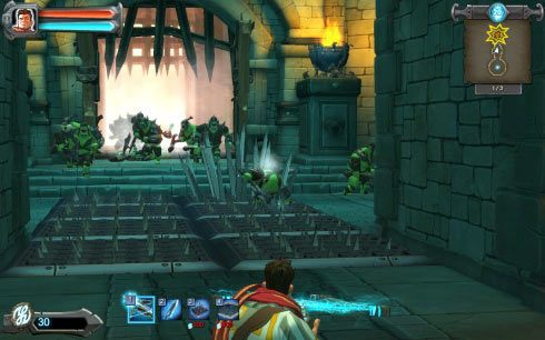 Bardzo prosta, wręcz rozgrzewkowa misja - Etap 1 - Korytarz | Opis przejścia Orcs Must Die! - Orcs Must Die! - poradnik do gry