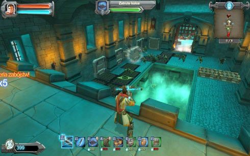 Zacznij od ustawienia pułapek przy pierwszej bramie [B1] - Etap 10 - Grząski grunt | Opis przejścia Orcs Must Die! - Orcs Must Die! - poradnik do gry