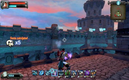 Po odparciu trzeciego ataku warto wejść na szczyt twierdzy i na środkowym placu przy szczelinie postawić spory oddział łuczników, które będzie w stanie odpierać ataki jednostek latających - Etap 20 - Brama | Opis przejścia Orcs Must Die! - Orcs Must Die! - poradnik do gry