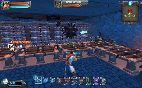 Zacznij od postawienia na dole każdych schodów trzech pól z siarką [X1], a u tkaczki stali zainwestuj we wzmocnienie śmierci - Etap 23 - Schody zguby | Opis przejścia Orcs Must Die! - Orcs Must Die! - poradnik do gry