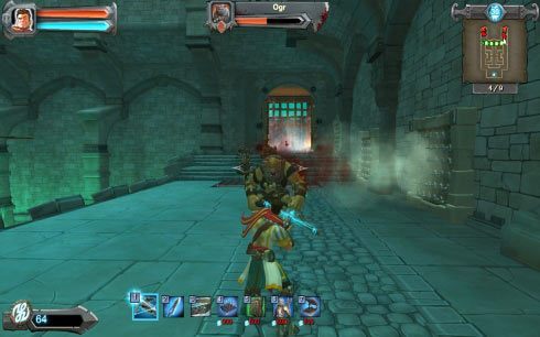 Co jakiś czas na polu bitwy będą pojawiać się ogry, czyli bardzo odporni przeciwnicy, zbyt ciężcy, aby pułapki sprężynowe wyrzuciły ich do basenu z kwasem - Etap 7 - Bliźniacze sale | Opis przejścia Orcs Must Die! - Orcs Must Die! - poradnik do gry