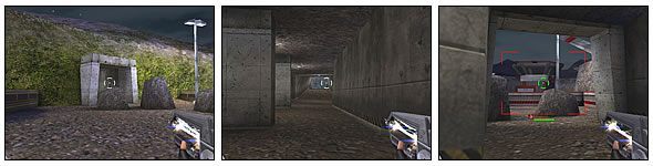 Znad wodospadu rozpościera się widok na pola Tiberium, czyli na trasę dla pojazdów - MP: Mapy #2 | Command & Conquer Renegade - Command & Conquer: Renegade - poradnik do gry