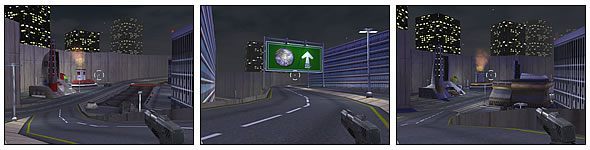 Przeróżnych przejść do wrogiej bazy jest tu sporo - począwszy od dwóch głównych dróg, z których jedna biegnie nad drugą (most), poprzez przejścia pomiędzy budynkami, na tunelach w ich wnętrzu skończywszy - MP: Mapy #1 | Command & Conquer Renegade - Command & Conquer: Renegade - poradnik do gry