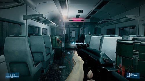 Kiedy dotrzesz do wagonu z bombą po prostu przejdź przez ostatnie drzwi by zakończyć poziom - Misja 1- Semper Fidelis | Kampania | Battlefield 3 - Battlefield 3 - poradnik do gry