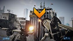 Po oczyszczeniu terenu podążaj za oddziałem aż dotrzesz na dach, znajdujący się pod ostrzałem snajpera - Misja 2- Operacja Łamacz Mieczy | Kampania | Battlefield 3 - Battlefield 3 - poradnik do gry