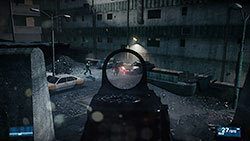 Idąc dalej ulicą dotrzesz do skrzyni z amunicją (po lewej, obok stoiska) - Misja 3- Powstanie | Kampania | Battlefield 3 - Battlefield 3 - poradnik do gry