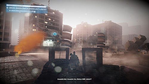 Teraz twoim zadaniem będzie obsługa karabinu maszynowego i osłanianie oddziału Blackburna, do czasu, aż nie zabierze ich helikopter ewakuacyjny - Misja 8- Zła się nie ulęknę | Kampania | Battlefield 3 - Battlefield 3 - poradnik do gry