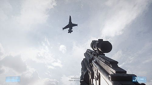 Po zdobyciu pól i przegrupowaniu się, twój oddział zostanie zaatakowany przez myśliwiec - Misja 10- Miedzy młotem a kowadłem | Kampania | Battlefield 3 - Battlefield 3 - poradnik do gry