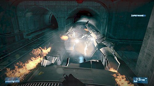 Po wyjściu na dach dotrzesz do otworu w suficie jednego z wagonów - Misja 12- Wielki niszczyciel | Kampania | Battlefield 3 - Battlefield 3 - poradnik do gry