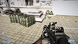 Po wyeliminowaniu wszystkich przeciwników w okolicach pomostu, przyjdzie czas na zmianę pozycji - Misja 1- Operacja Exodus | Kooperacja | Battlefield 3 - Battlefield 3 - poradnik do gry