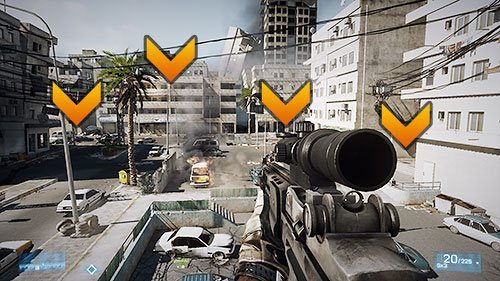 Ustaw się za workami z piaskiem na dachu i czekaj na przeciwnika - Misja 1- Operacja Exodus | Kooperacja | Battlefield 3 - Battlefield 3 - poradnik do gry