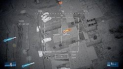 Najważniejsze następujące po sobie cele będą zaznaczane na ekranie, jednak cały czas wypatrujcie piechoty, którą łatwo przeoczyć, zwłaszcza z dużej wysokości i bez uzycia podczerwieni - Misja 2- Ogień z Nieba | Kooperacja | Battlefield 3 - Battlefield 3 - poradnik do gry