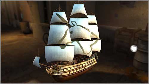 Na stoisku zapoznaj się z historią Jednorożca korzystając z pojawiających się na ekranie podpowiedzi - Rozdziały 1 - 4 - Opis przejścia - Przygody Tintina: Gra Komputerowa - poradnik do gry