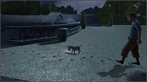 Pobiegnij za Milusiem na tył posiadłości - Rozdział 5 - Park - Opis przejścia - Przygody Tintina: Gra Komputerowa - poradnik do gry